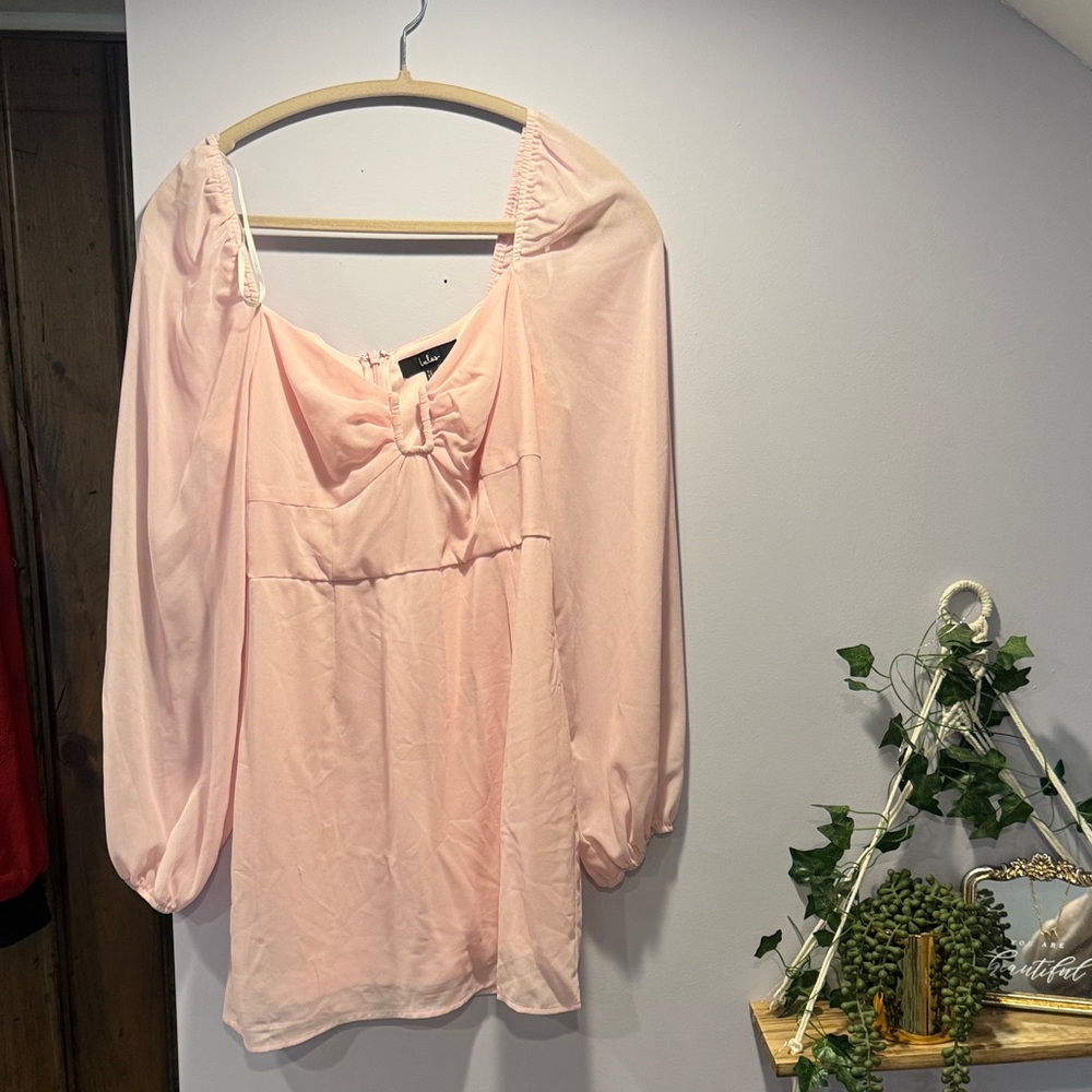 Lulu's Soft Pink Blouse